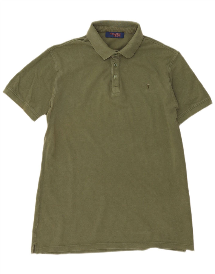 Trussardi Jeans Poloskjorte til mænd Medium Khaki Bomuld