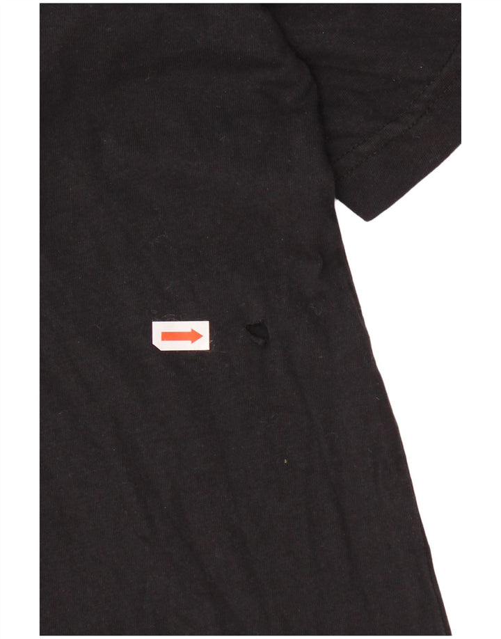 Champion Herre grafisk T-shirt Top Stor sort bomuld