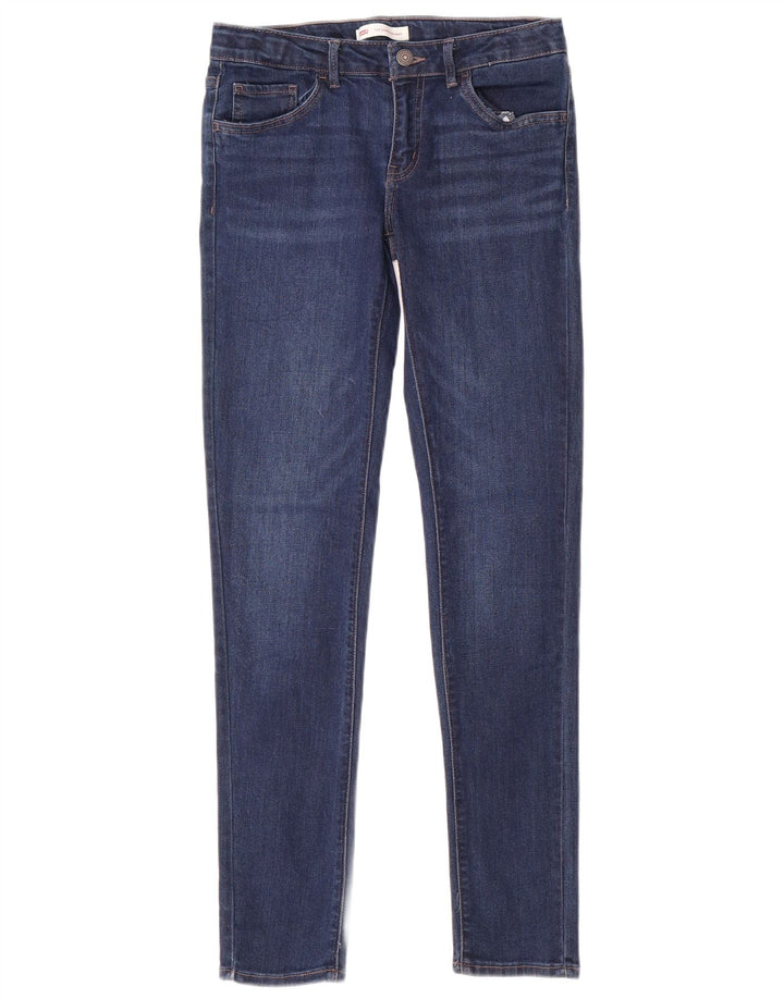 LEVI'S Boys 710 Super Skinny Jeans 11-12 år W28 L29 Blå Bomuld