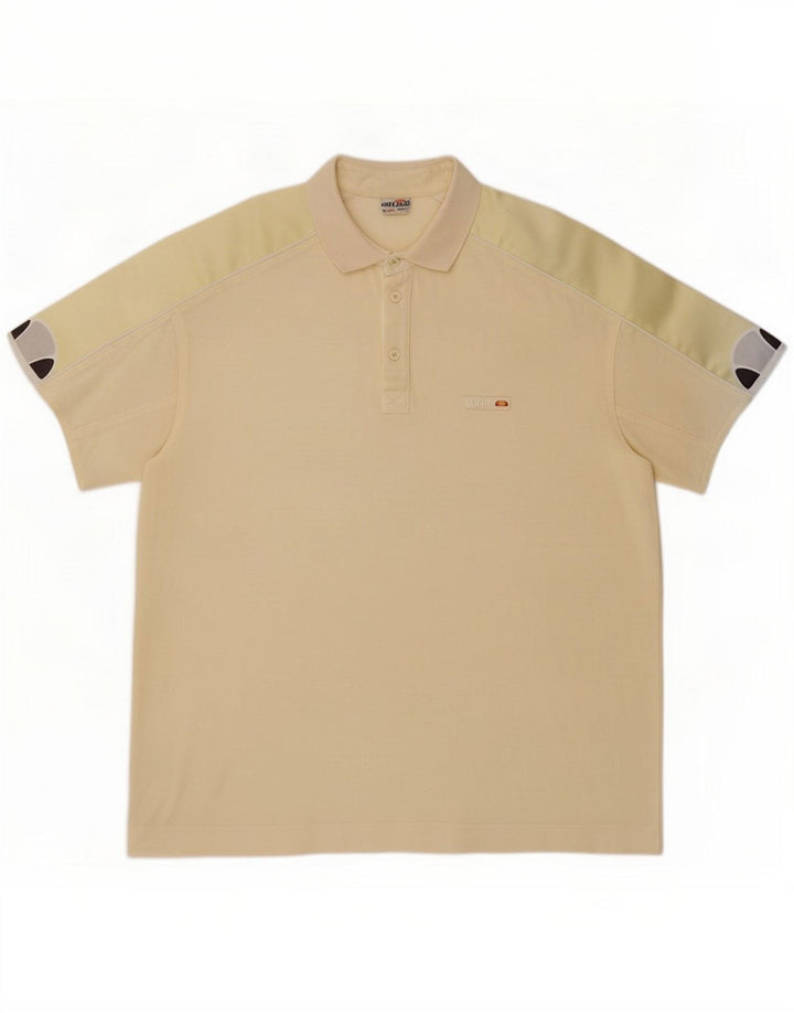 Ellesse Herre poloshirt IT 48 Medium Gul Bomuld