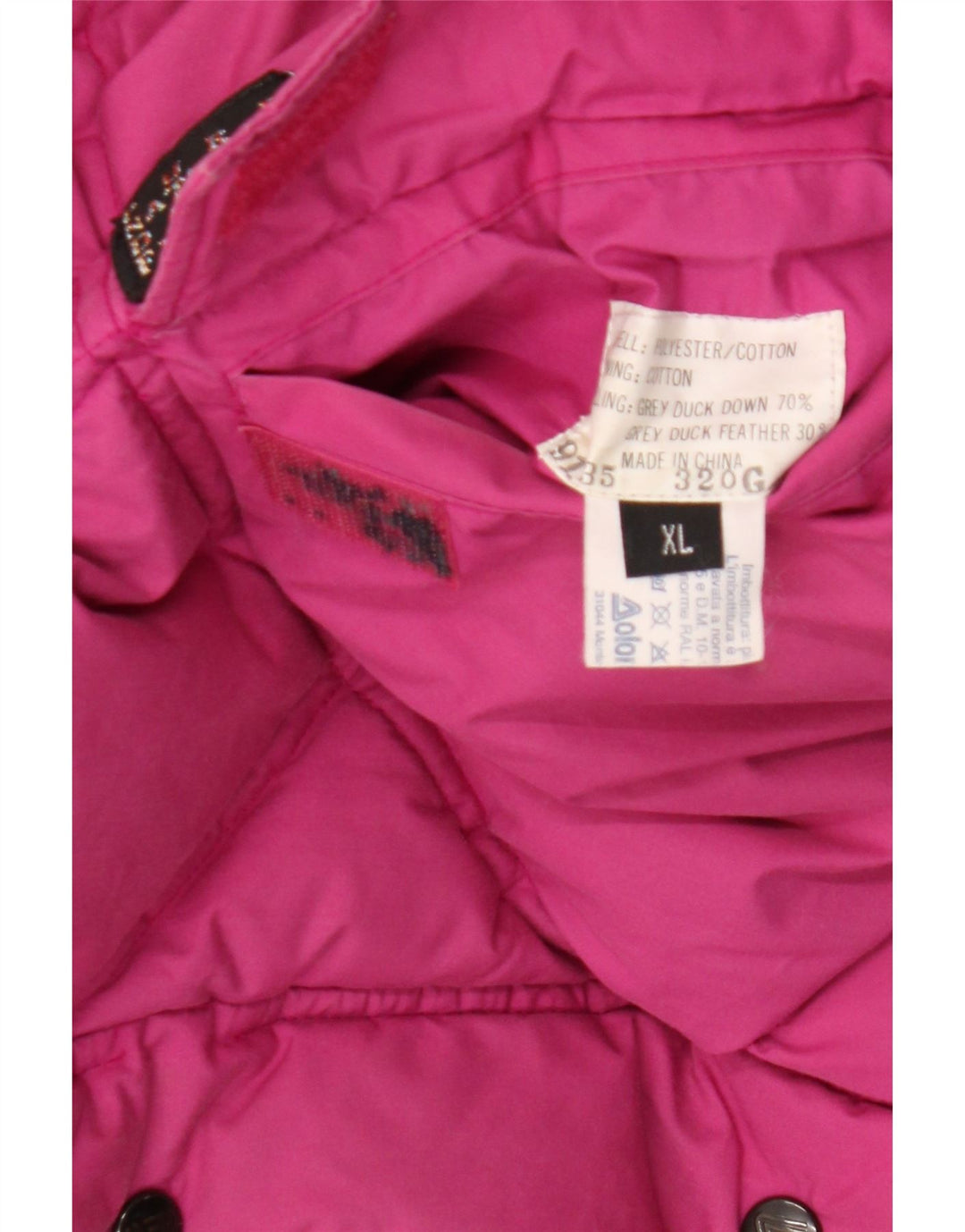 Dolomite Herre Hætte Vendbar Polstret Jakke UK 42 XL Pink Polyester
