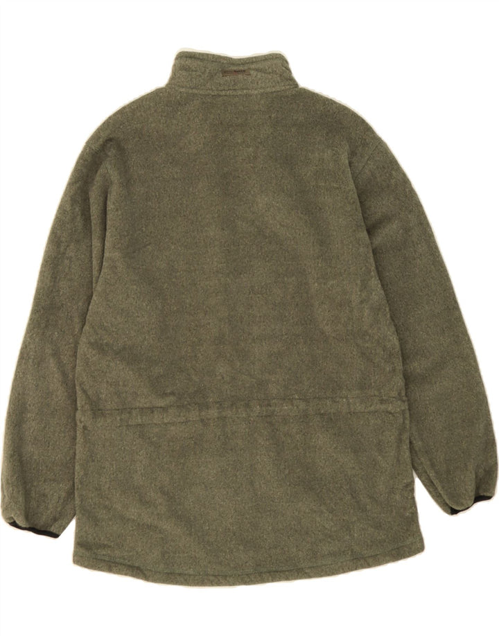 EDDIE BAUER Mens Fleece Jacket UK 38 Medium Green Polyester Vintage Eddie Bauer and Second-Hand Eddie Bauer from Messina Hembry 