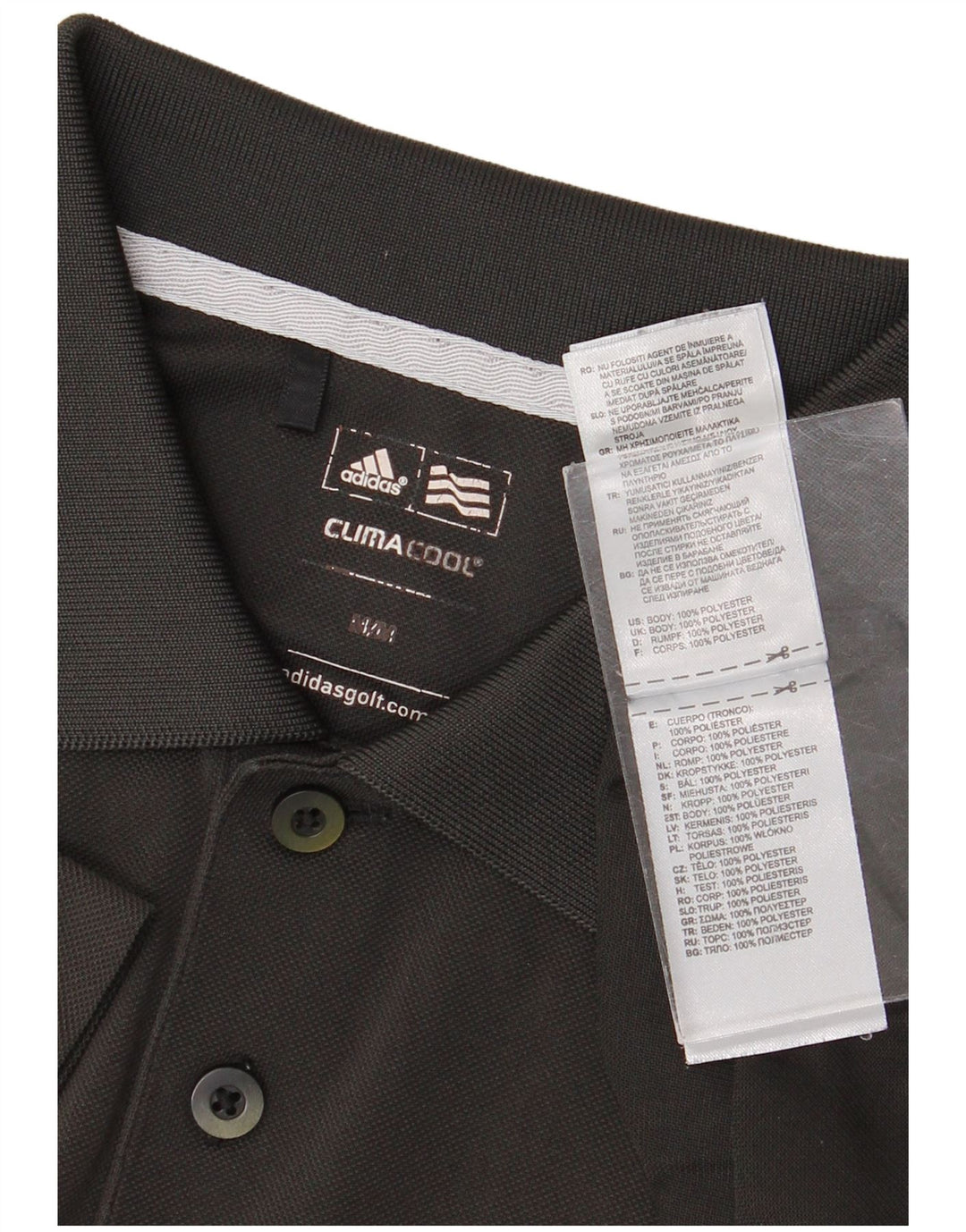 Adidas Herre Climacool Polo Shirt Medium Grey Polyester