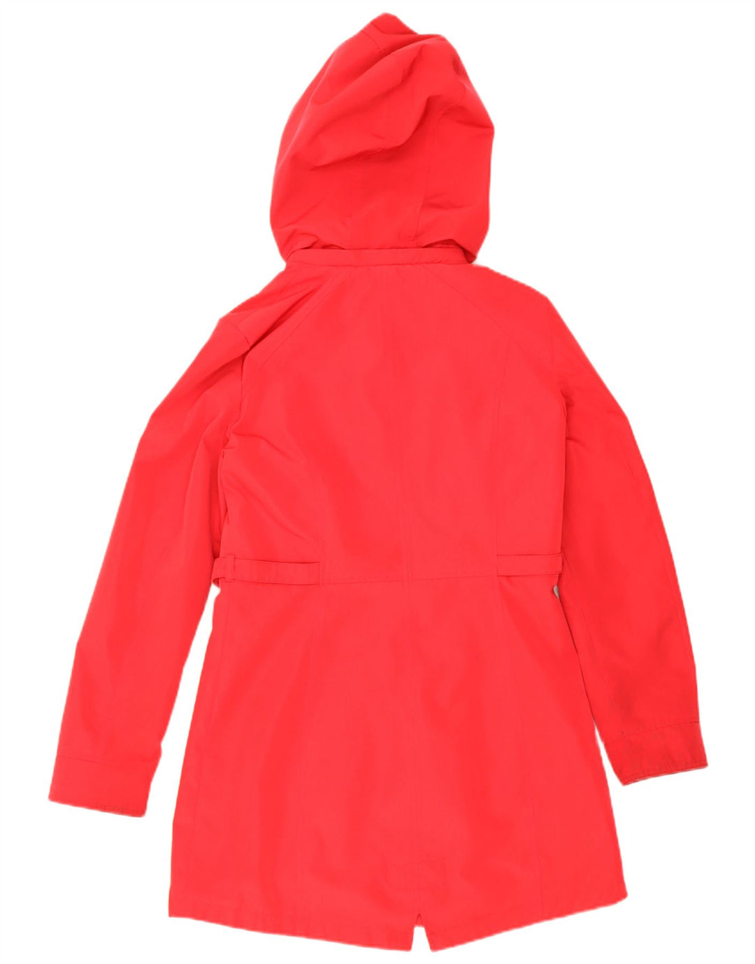 Nautica Regnfrakke med hætte til mænd UK 12 Medium Rød Polyester