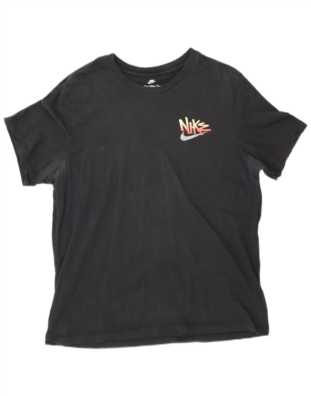 Nike grafisk T-shirt top til mænd XL sort bomuld
