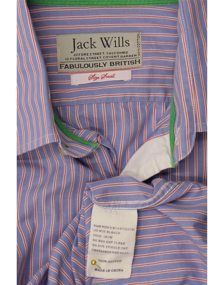 Jack Wills Herre formel skjorte lille blå stribet bomuld