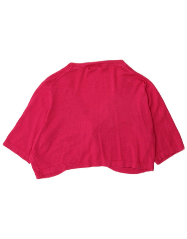 Marks & Spencer Kortærmet Bolero Cardigan Sweater til kvinder UK 18 XL Pink
