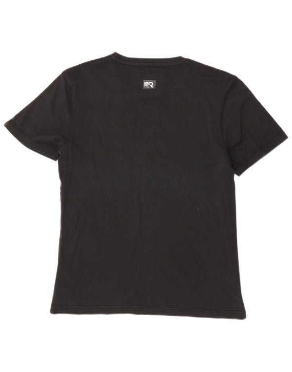 G-Star Dame Grafisk T-Shirt Top UK 18 XL Sort Bomuld