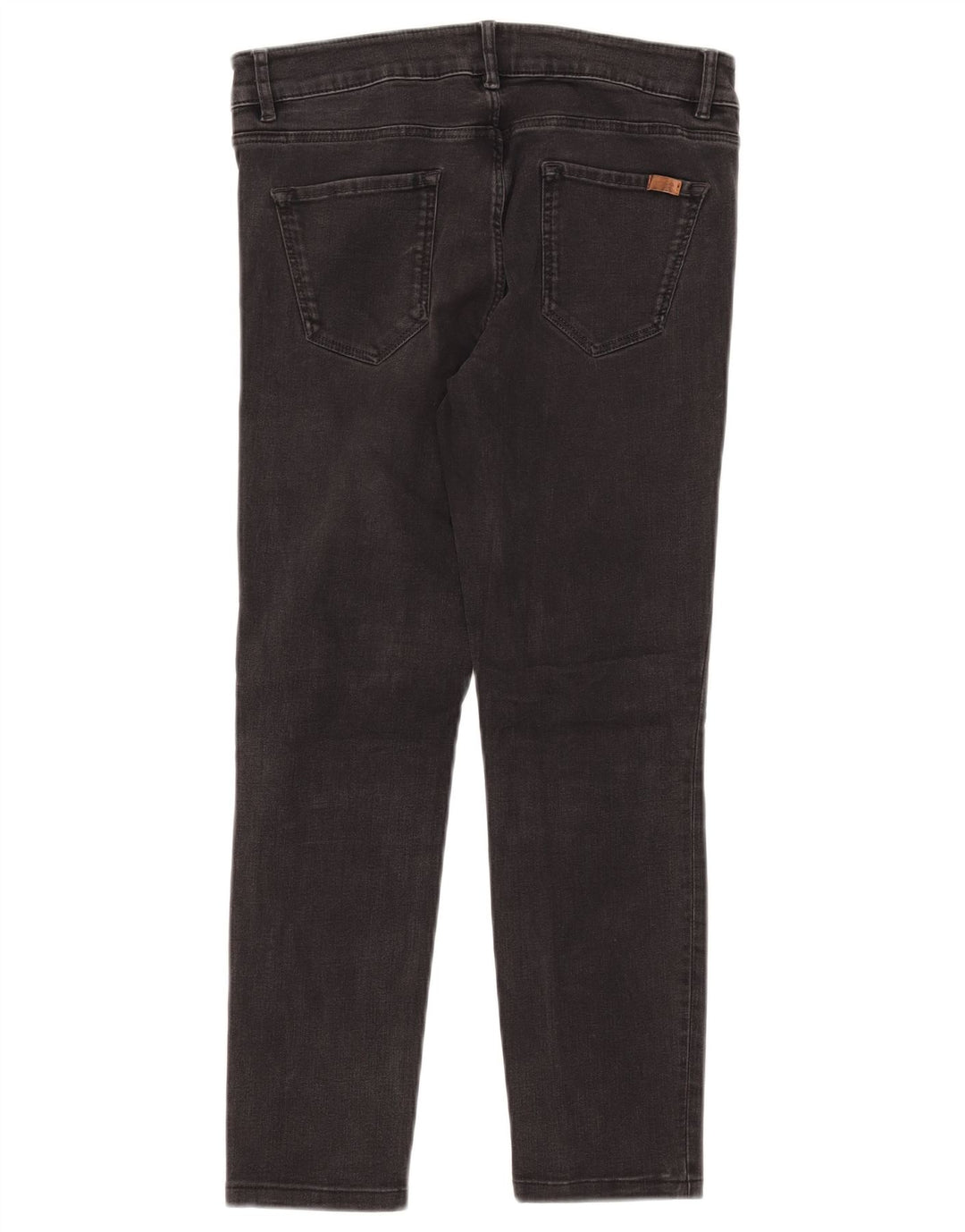 Massimo Dutti Dame Crop Slim Jeans W29 L24 Sort
