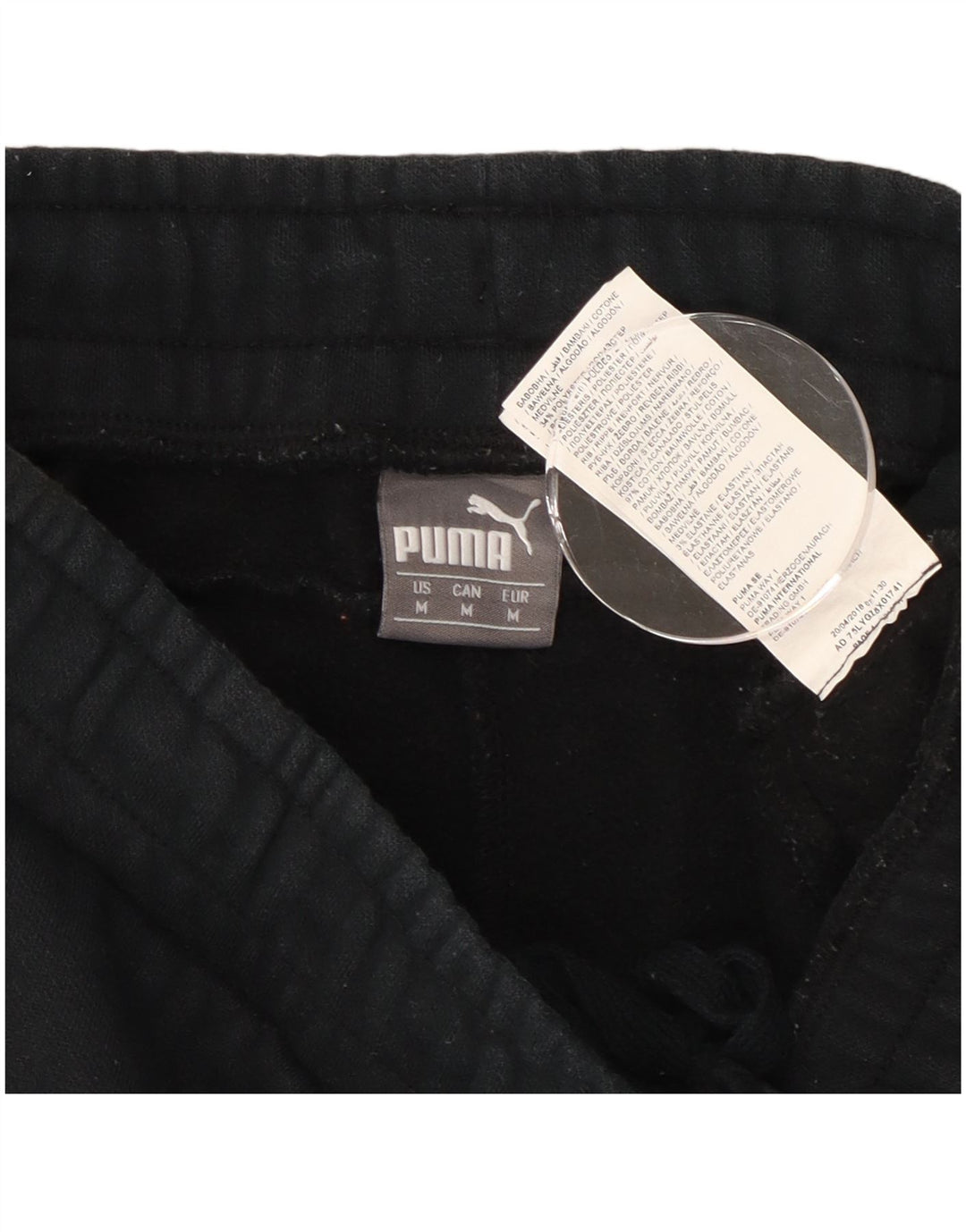 Puma Graphic Tracksuit Bukser til kvinder Joggers UK 14 Medium Black Bomuld