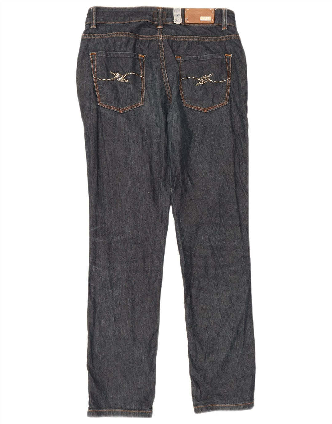 Trussardi Dame Slim Jeans W26 L30 Marineblå Bomuld