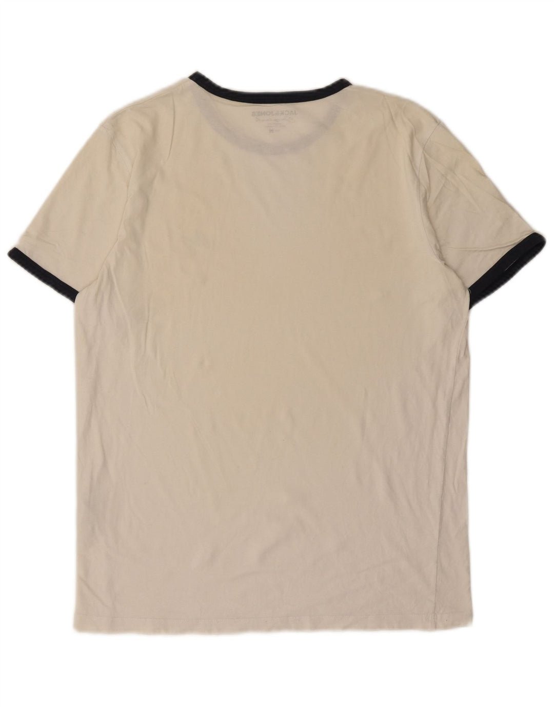 Jack & Jones Herre T-Shirt Top Medium Hvid Bomuld
