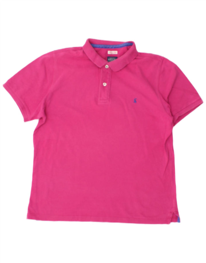 JOULES Herre Classic Fit Polo Shirt Medium Pink Bomuld