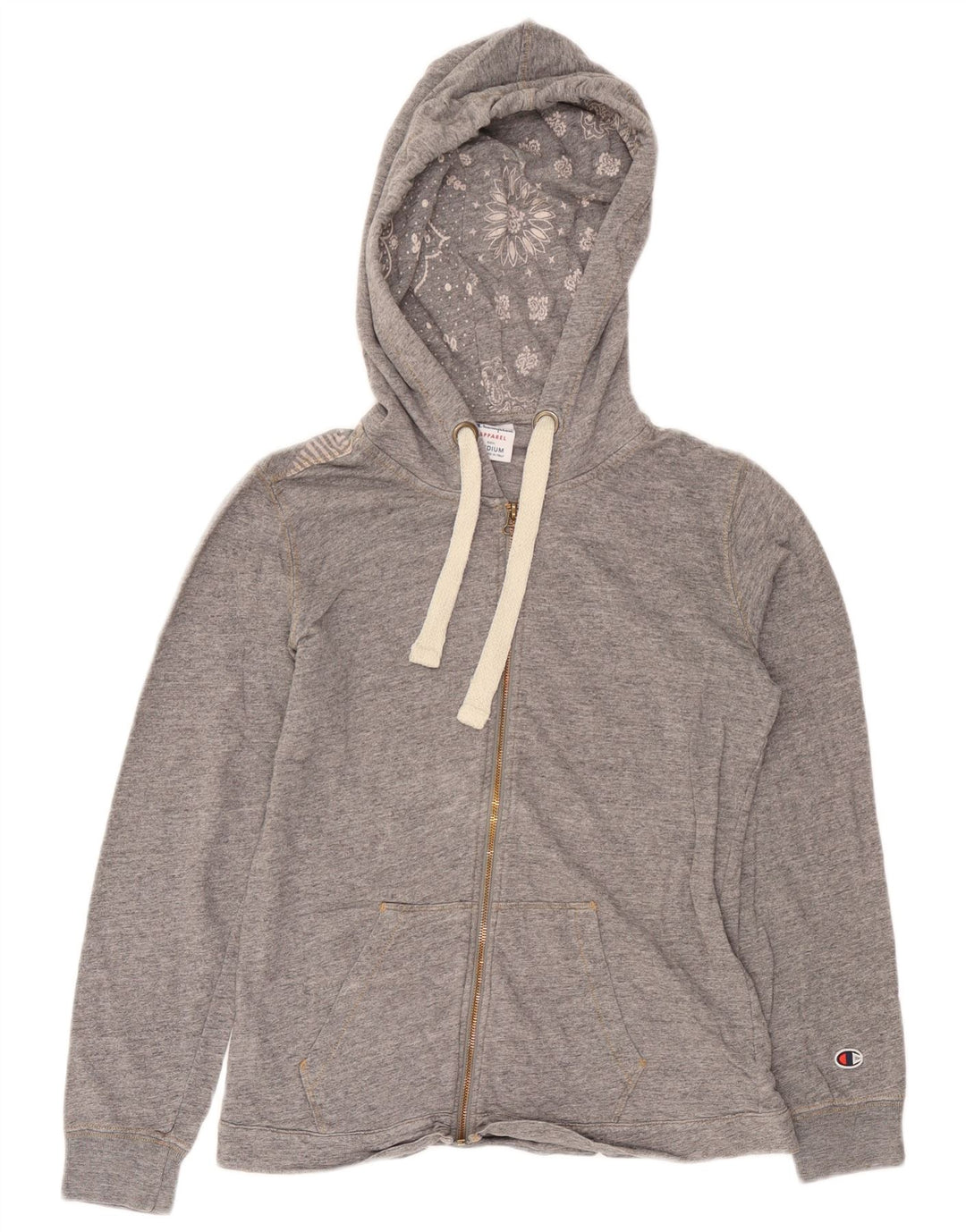 Champion hættetrøje til kvinder med lynlås UK 14 Medium Grey