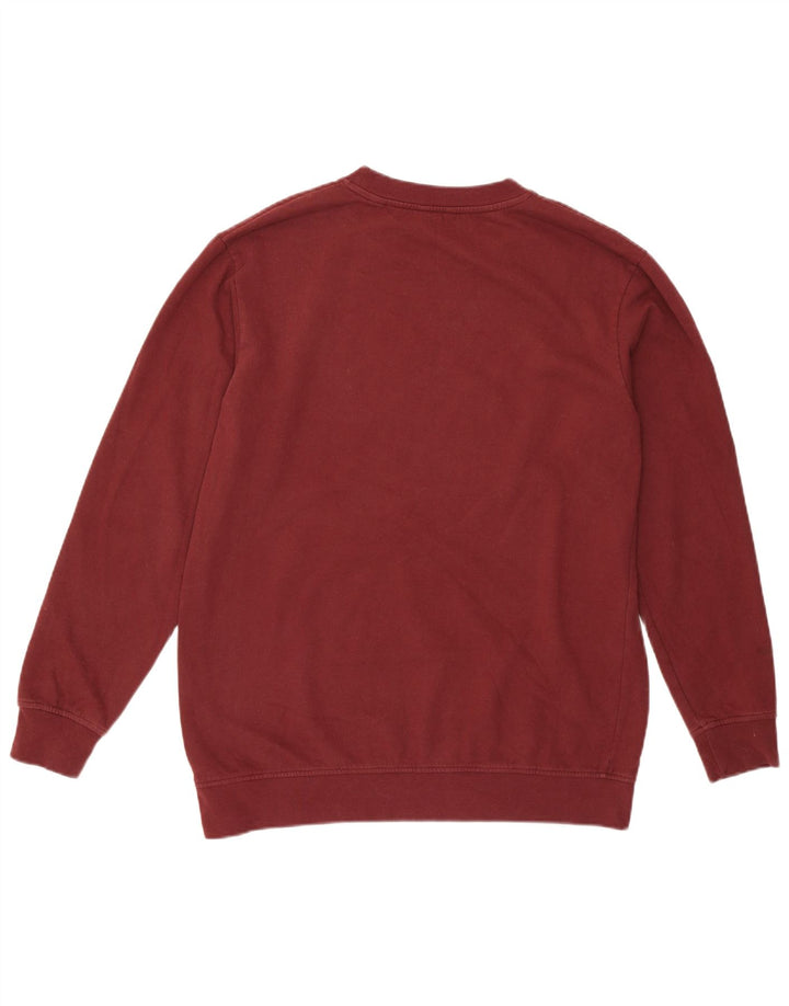 JACK WILLS Womens Sweatshirt Jumper UK 12 Medium Burgundy Cotton
