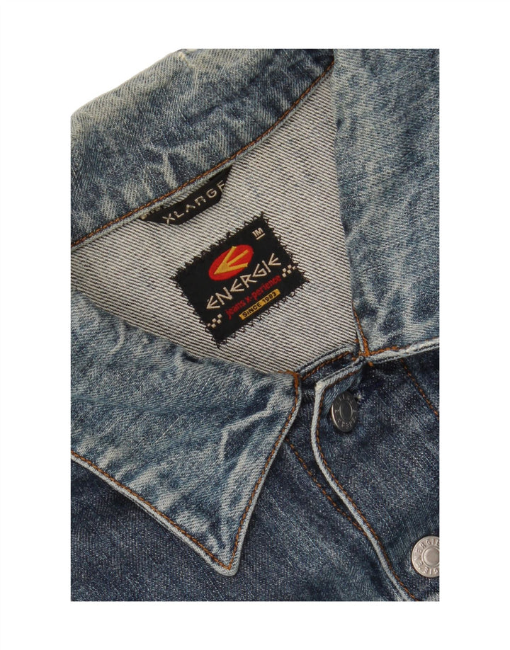 ENERGIE Womens Denim Jacket UK 18 XL Blue Vintage Energie and Second-Hand Energie from Messina Hembry 