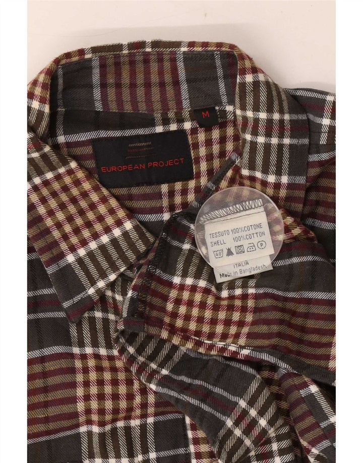European Project Herre flannelskjorte Medium brun ternet bomuld