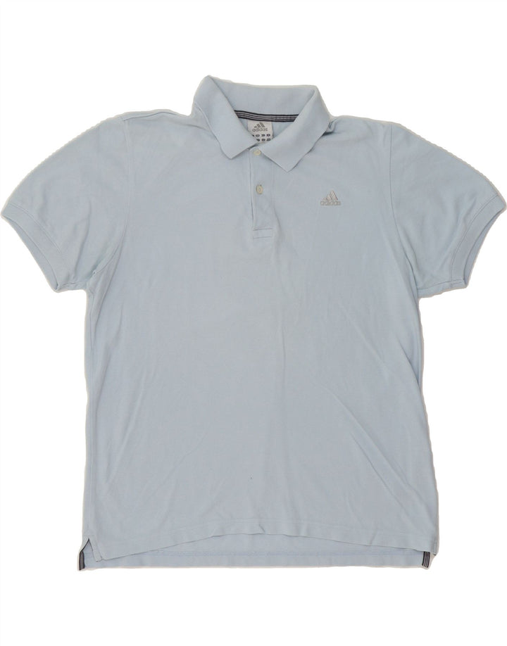 ADIDAS Mens Polo Shirt Large Blue Cotton Vintage Adidas and Second-Hand Adidas from Messina Hembry 
