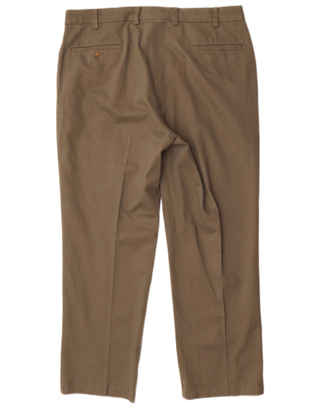 ORVIS Straight Chino-bukser til mænd W38 L30 Khaki Bomuld