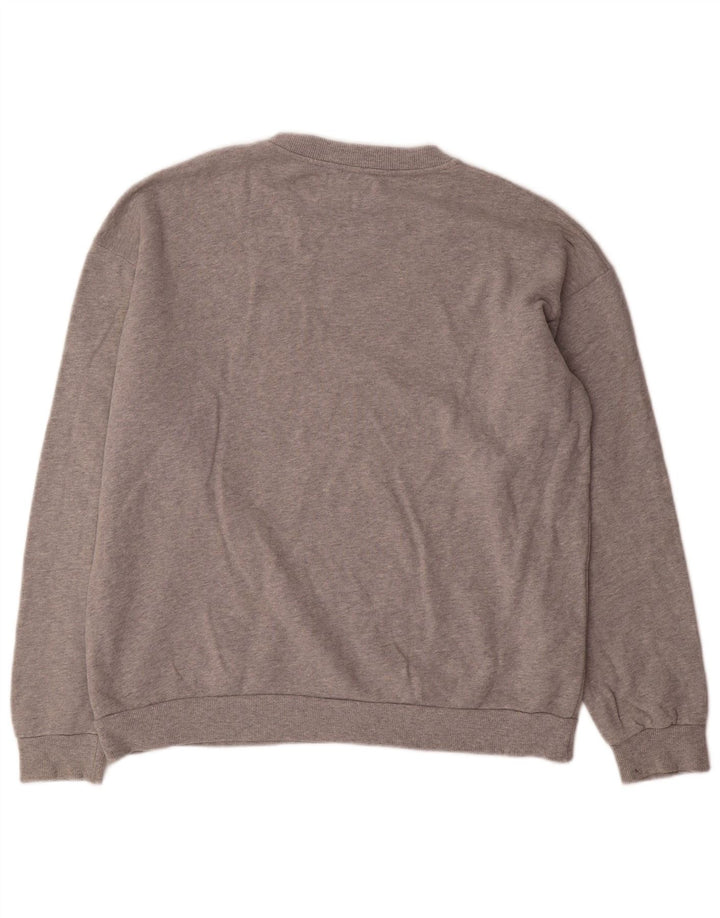 Zara Sweatshirt-trøje til mænd, stor grå flækket bomuld