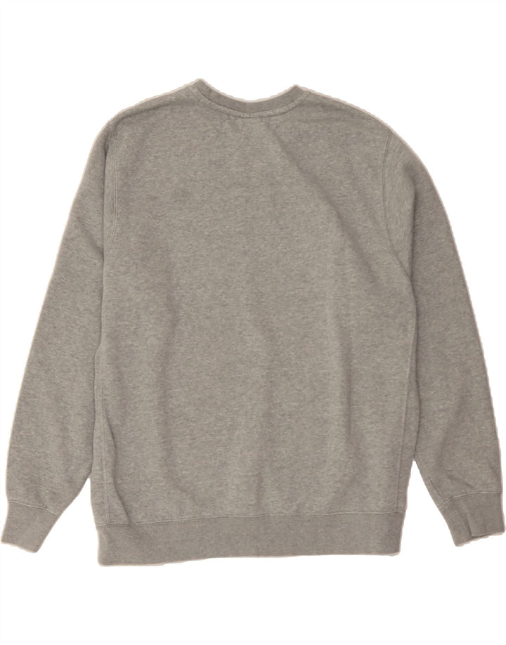 NIKE Sweatshirt til mænd, stor grå bomuld