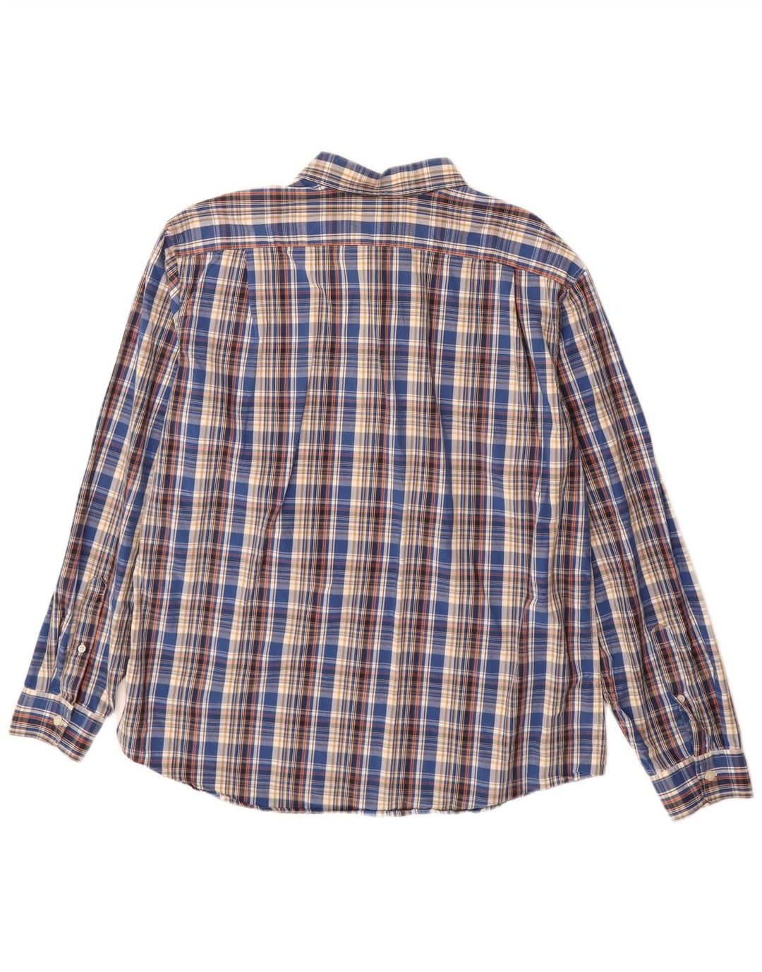 Eddie Bauer Herre Classic Fit skjorte Stor blå ternet bomuld