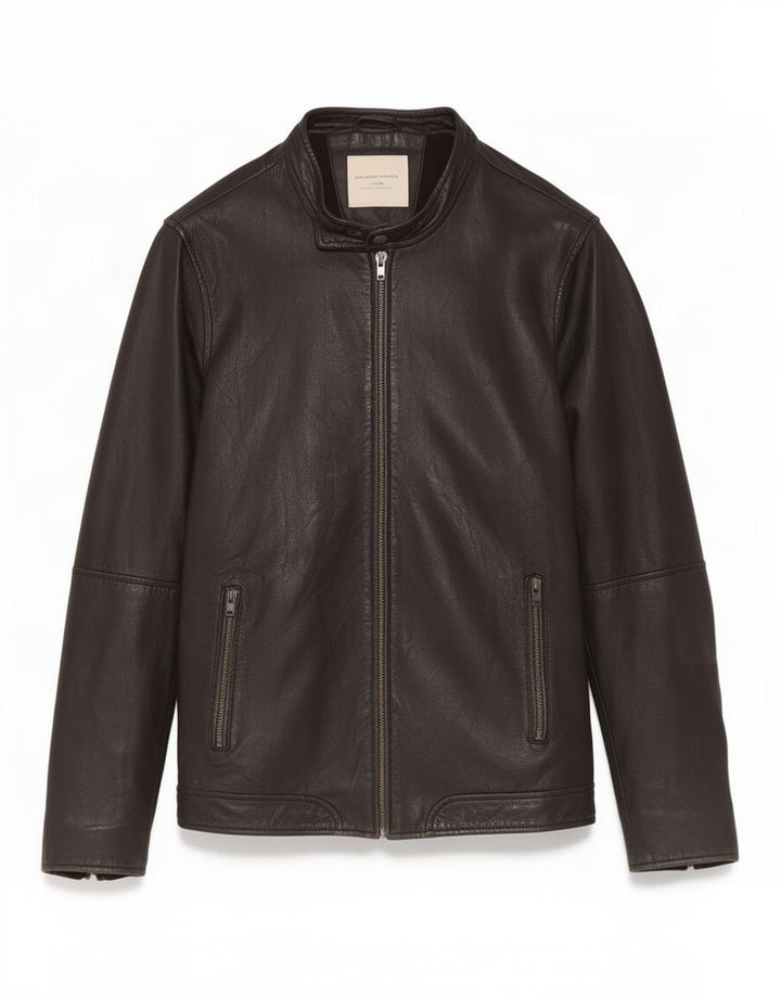 Selected Homme Herre Indigo Læderjakke UK 40 Large Black