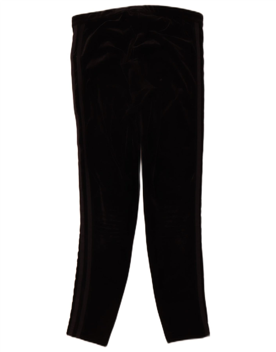 ADIDAS Dame Velour Leggings UK 12 Medium Sort Polyester