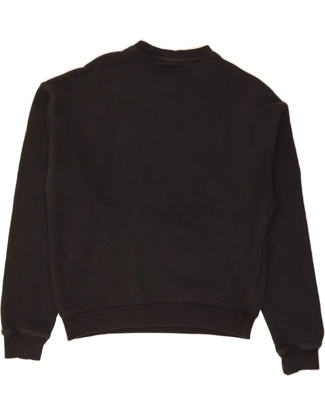 REEBOK Womens Oversized Sweatshirt Jumper UK 4/6 XS Black Cotton Vintage Reebok and Second-Hand Reebok from Messina Hembry 