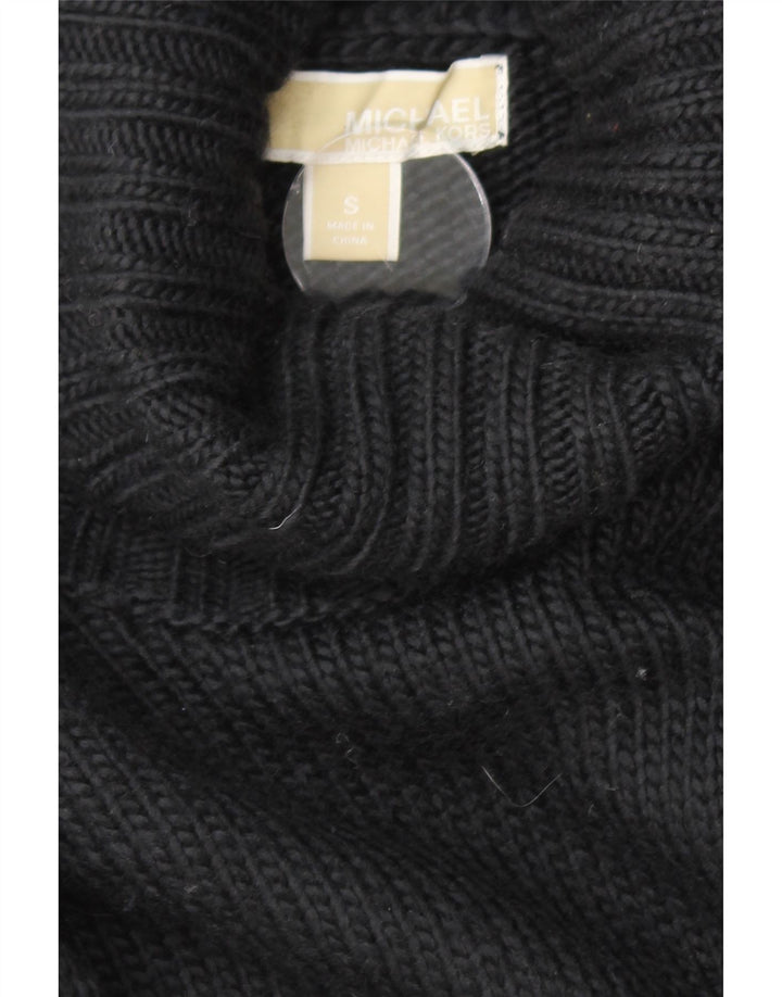 MICHAEL KORS Womens Batwing Roll Neck Jumper Sweater UK 10 Small Black Vintage Michael Kors and Second-Hand Michael Kors from Messina Hembry 