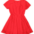 VINTAGE Womens A-Line Dress UK 12 Medium Red Vintage Vintage and Second-Hand Vintage from Messina Hembry 