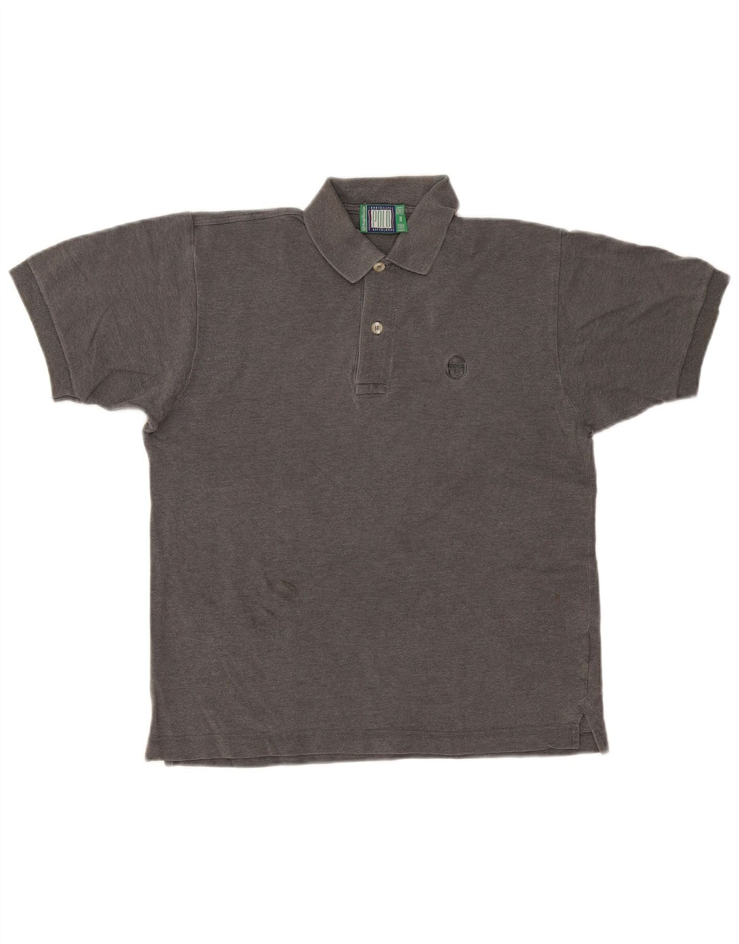 Sergio Tacchini herre poloshirt XS grå bomuld