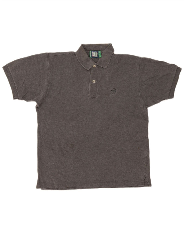 Sergio Tacchini herre poloshirt XS grå bomuld