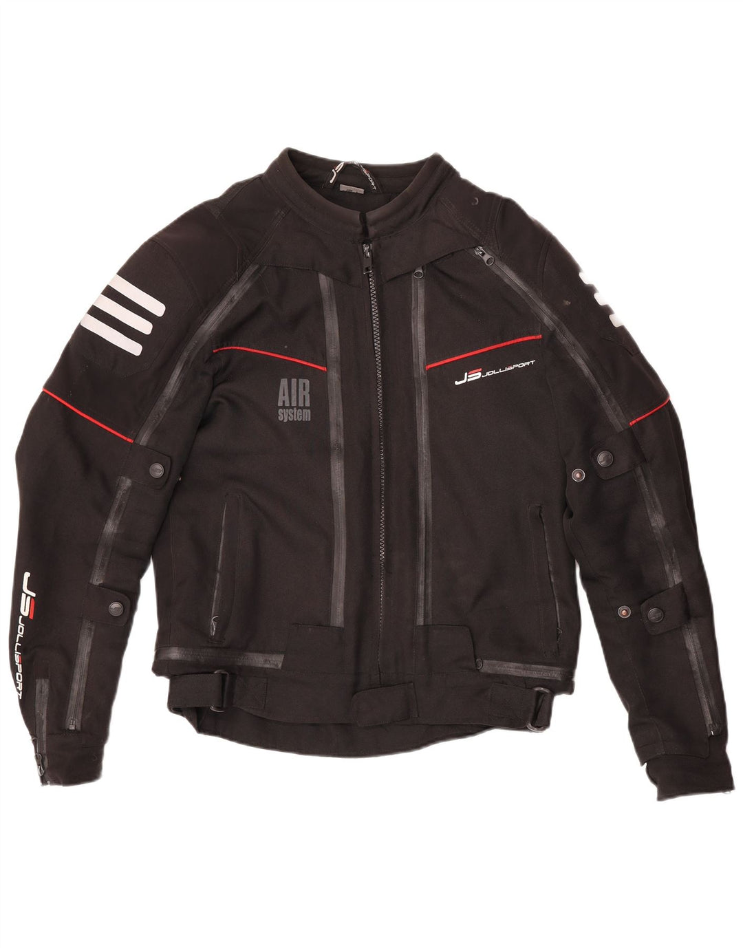 Jollisport Dame Motorcykel Racer Jakke UK 16 Stor Sort Polyester