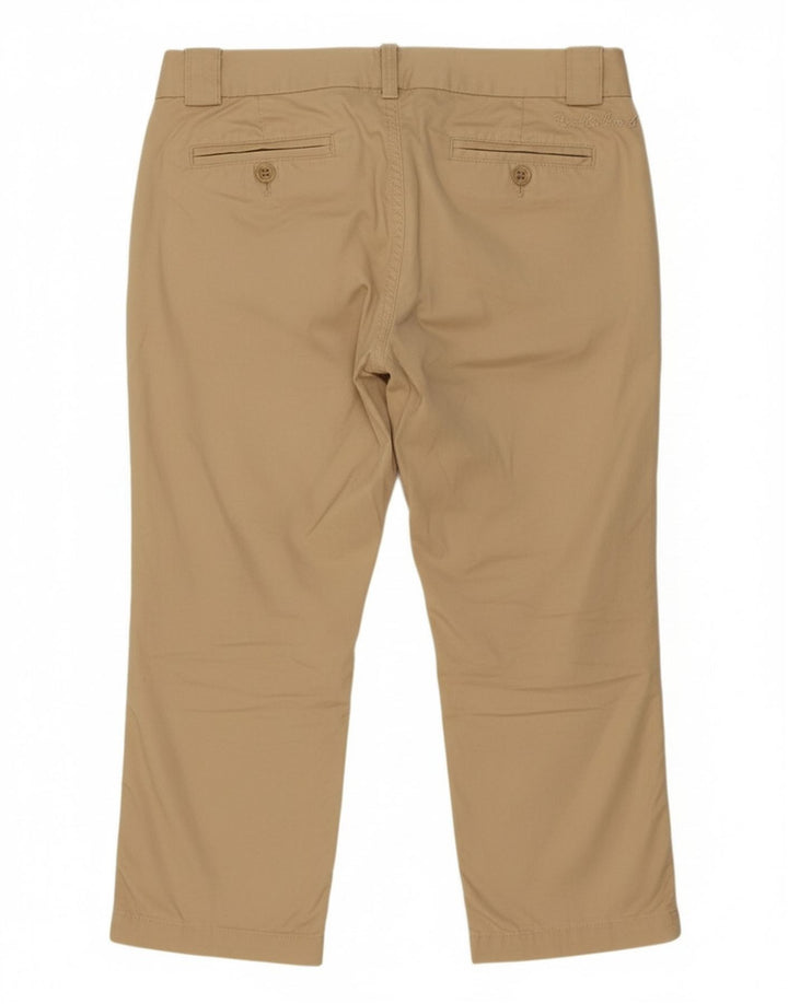 TIMBERLAND Womens Straight Capri Trousers EU 38 Medium W32 L16 Beige
