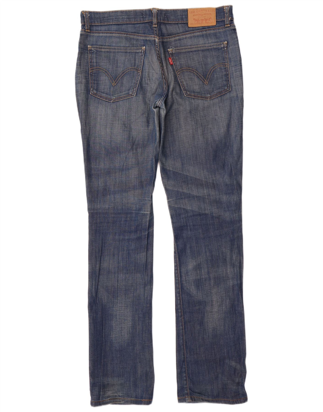 Levi's Dame 528 Straight Jeans W32 L34 Blå Bomuld