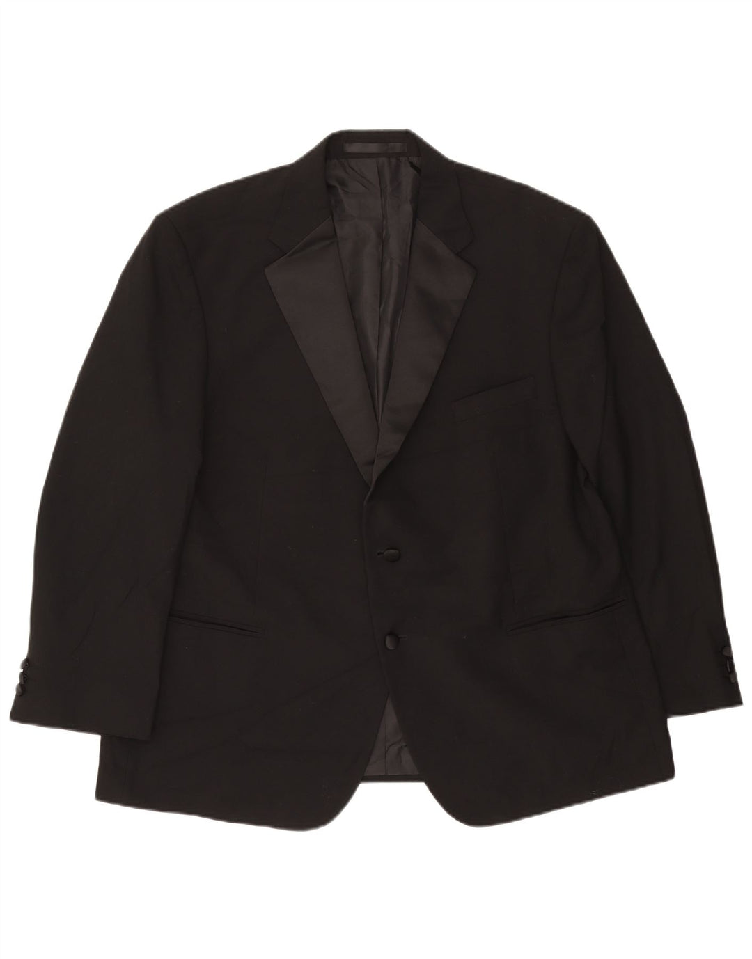 Marks & Spencer Herre Short 2 Button Blazer Jacket UK 40 Large Black