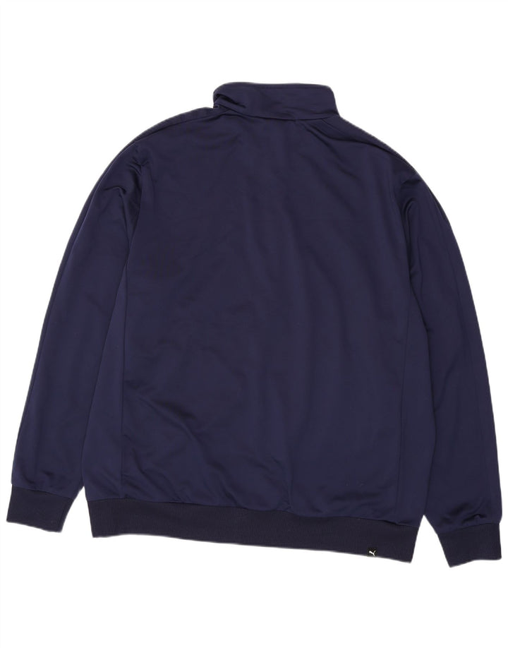 PUMA Grafisk træningsdragt topjakke til mænd 2XL marineblå polyester