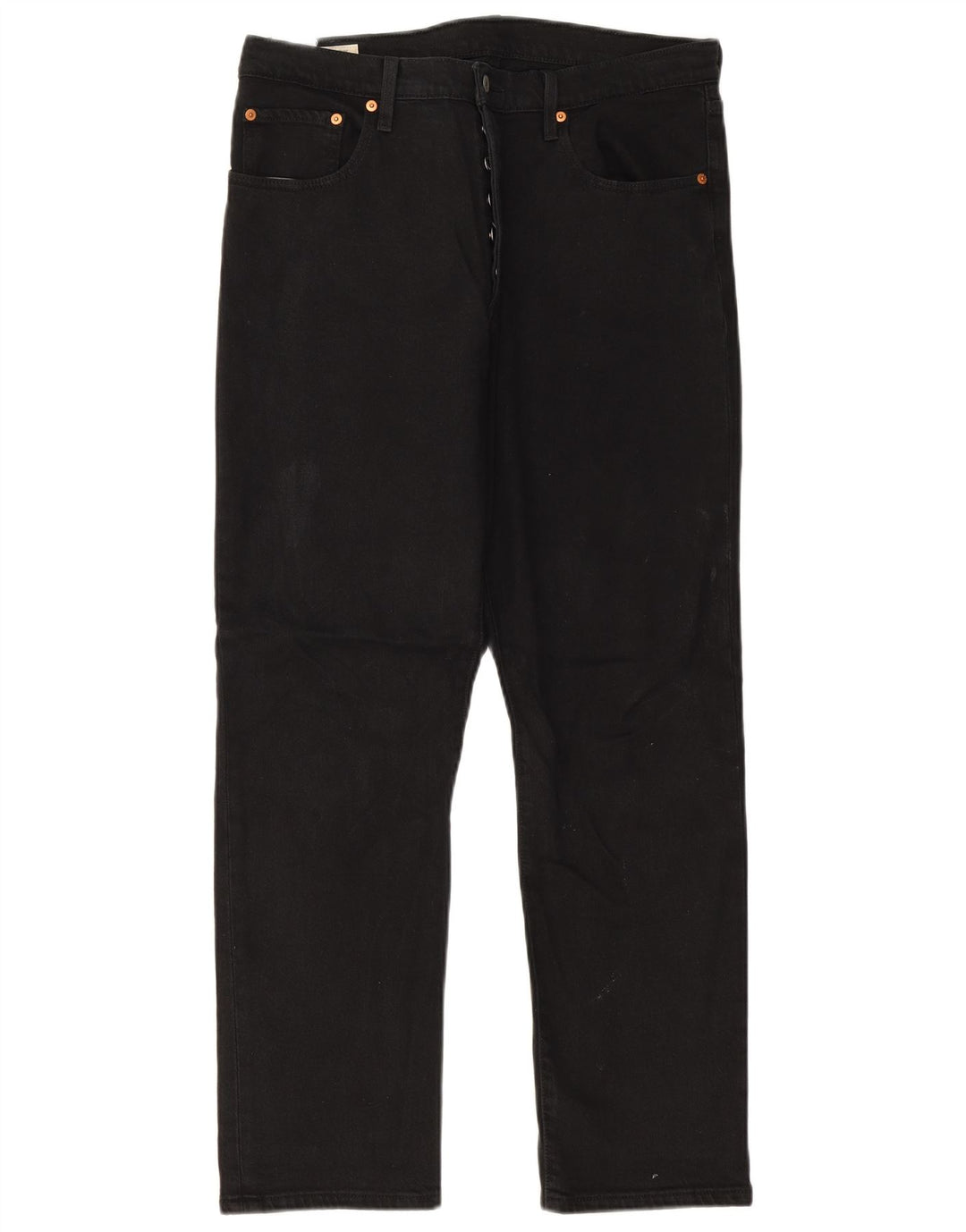 Levi's Herre 501 lige jeans W32 L28 sort bomuld