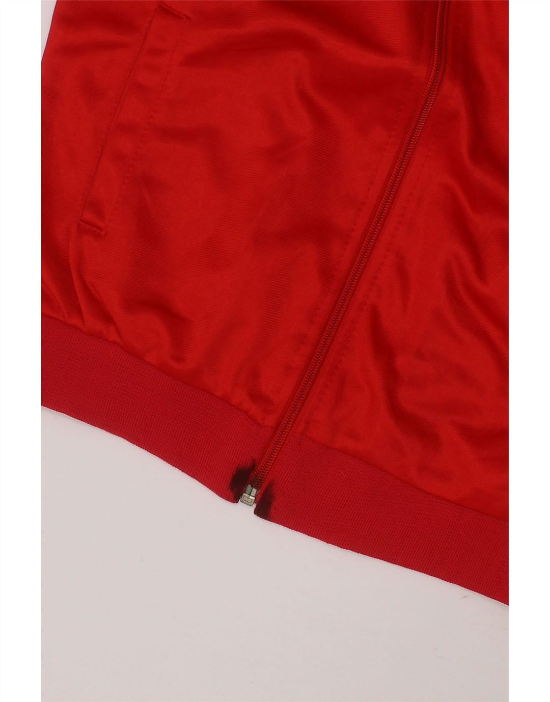ADIDAS Boys Tracksuit Top Jacket 9-10 Years Red Polyester Vintage Adidas and Second-Hand Adidas from Messina Hembry 
