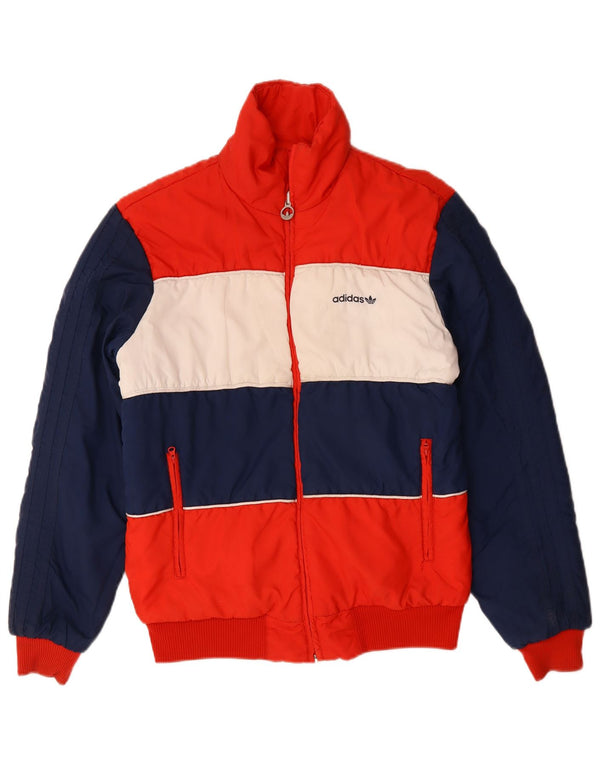 Adidas Herre vendbar jakke UK 38 Medium Navy Blue Colourblock Polyester