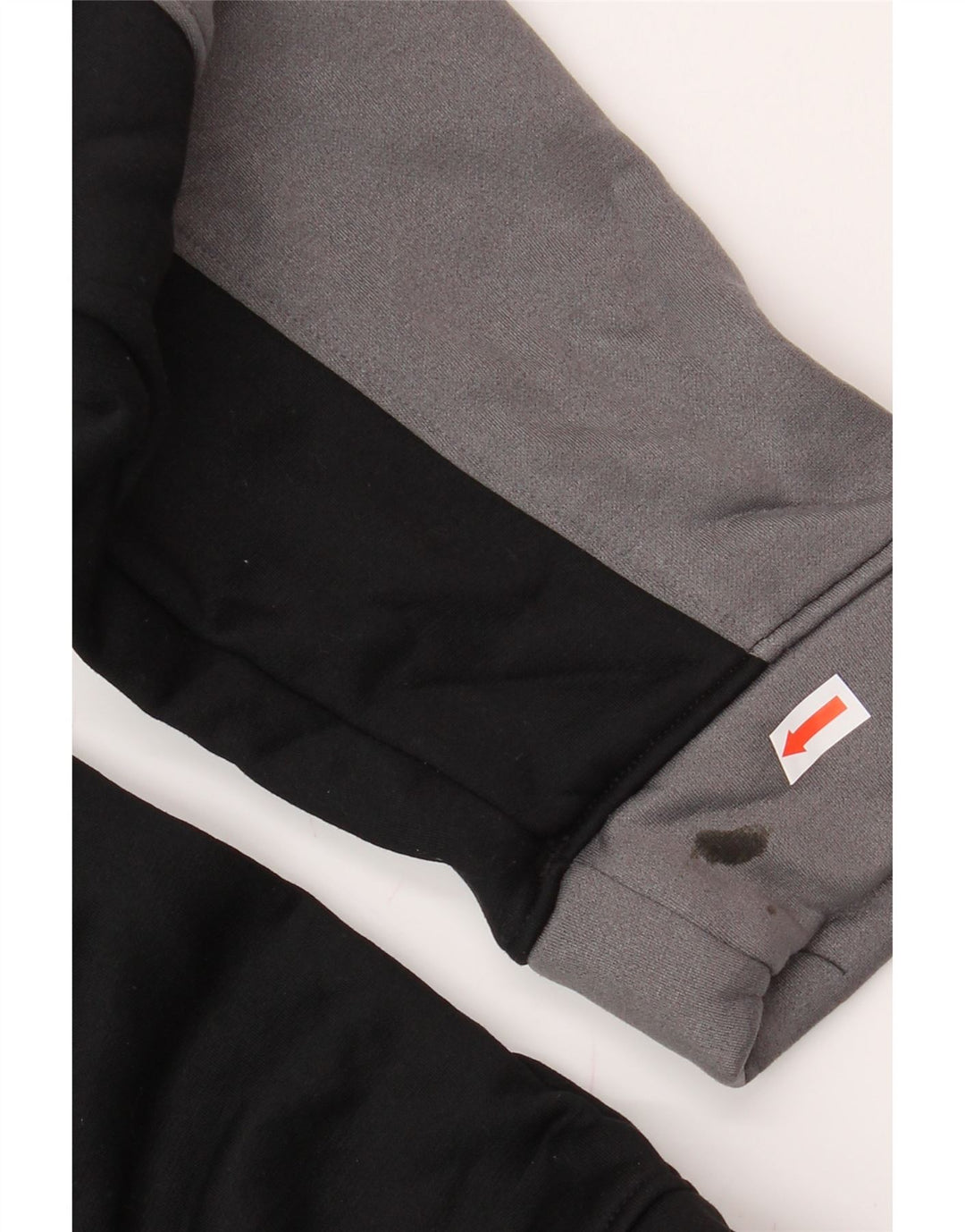 UNDER ARMOUR Mens Graphic Zip Hoodie Sweater Medium Black Colourblock Vintage Under Armour and Second-Hand Under Armour from Messina Hembry 