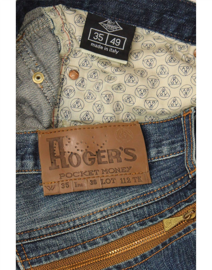 Roy Rogers Straight Jeans til mænd W35 L30 Marineblå bomuld
