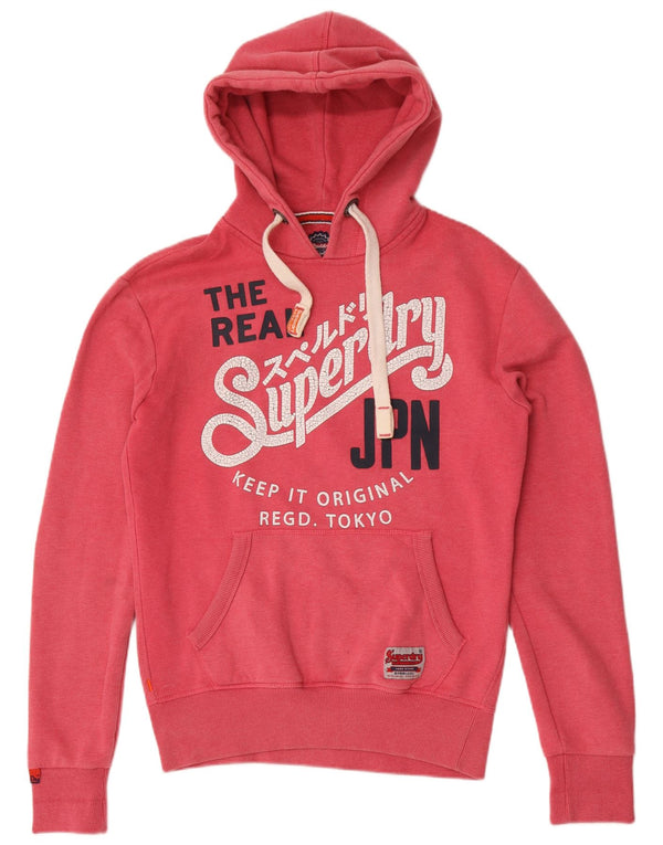 Superdry Grafisk hættetrøje til mænd XS Pink bomuld