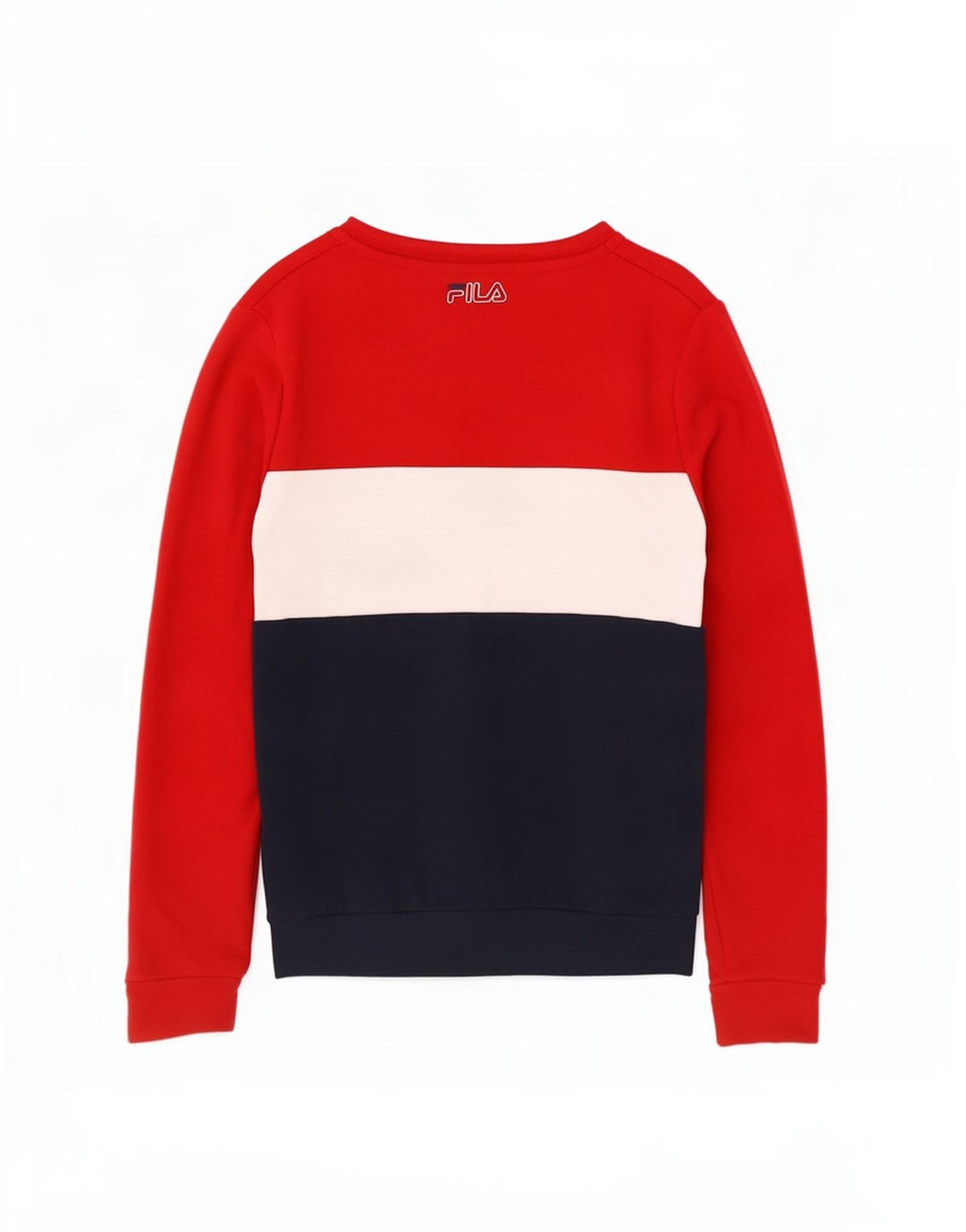 Fila Dame Sweatshirt Jumper UK 14 Medium Flerfarvet Colourblock