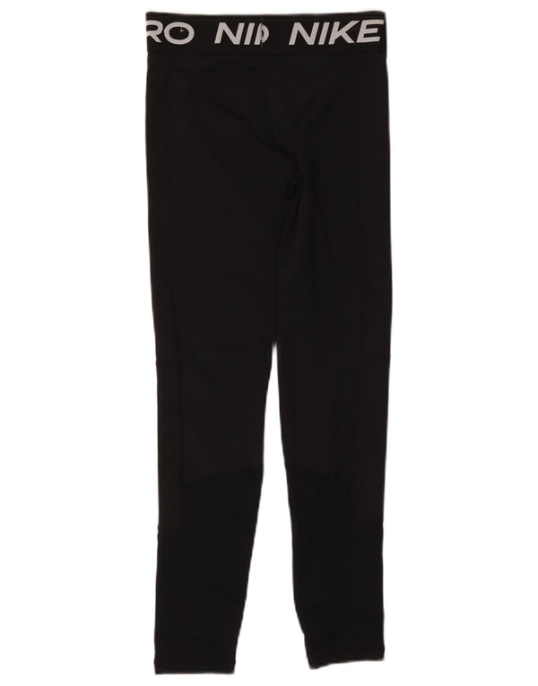 Nike piger Dri Fit grafiske leggings 12-13 år stor sort polyester
