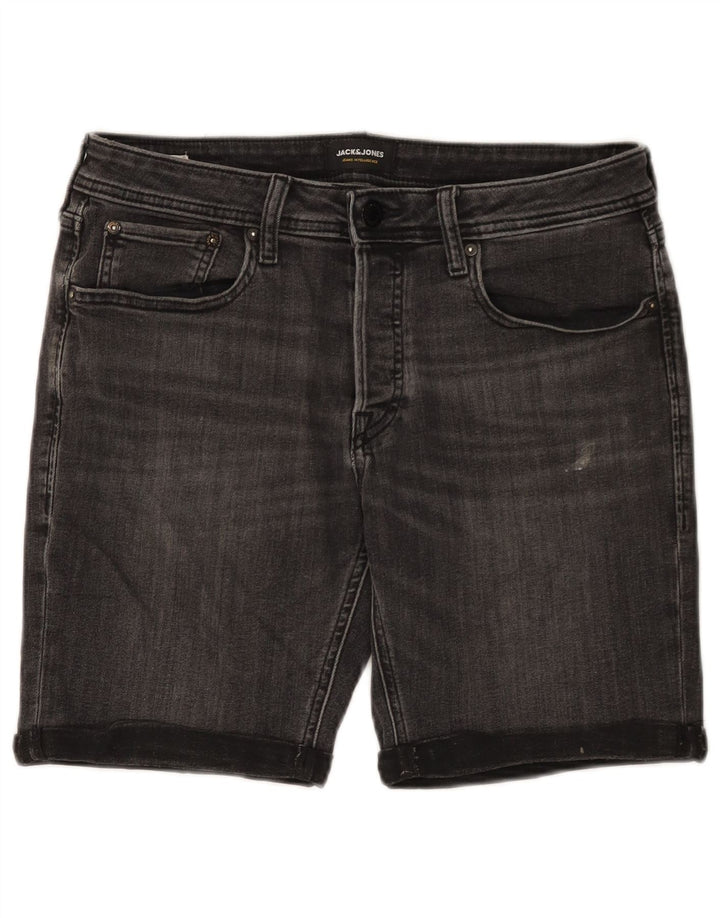 JACK & JONES Denimshorts til mænd Medium W32 Grå bomuld