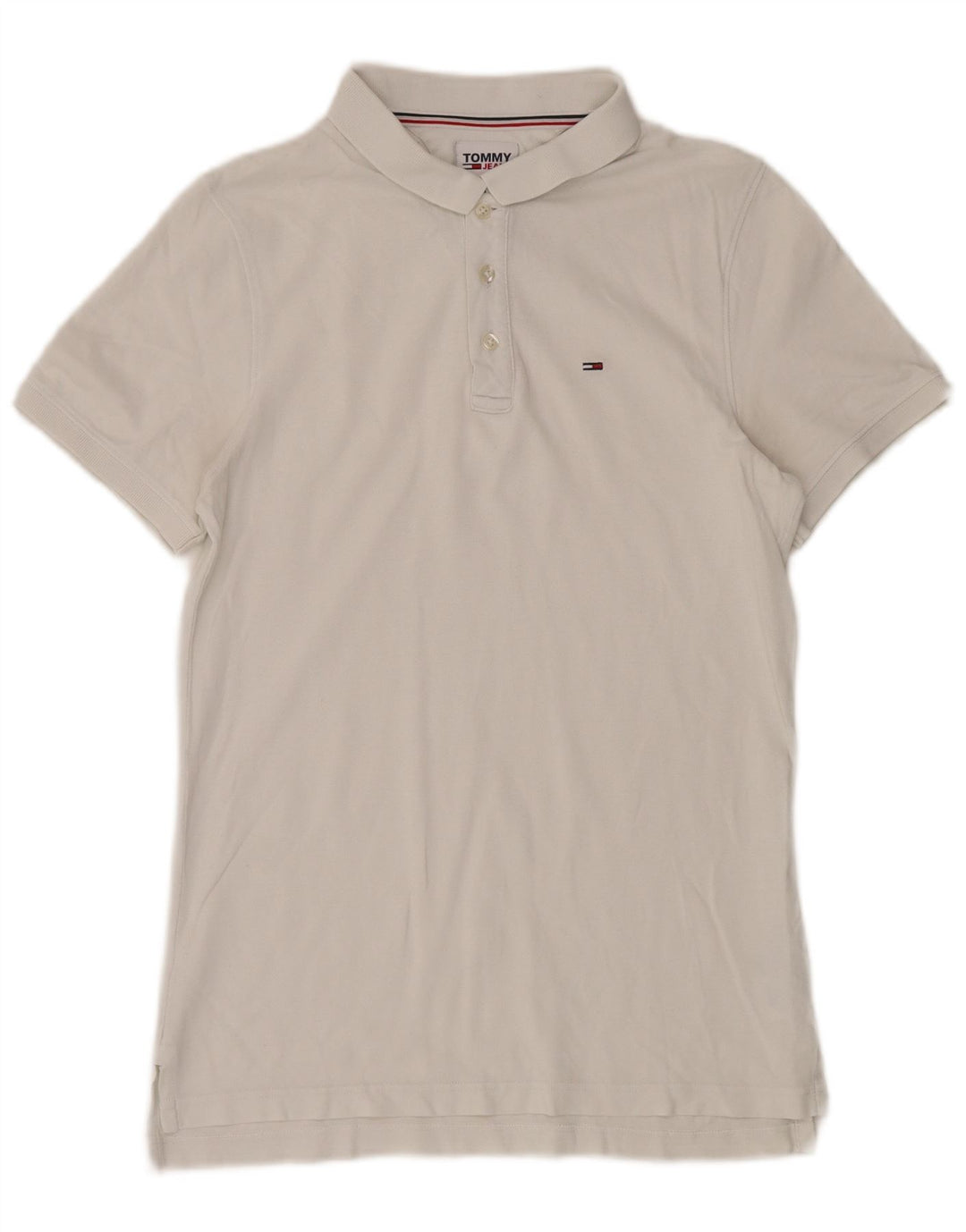 Tommy Hilfiger herre poloshirt Medium hvid bomuld