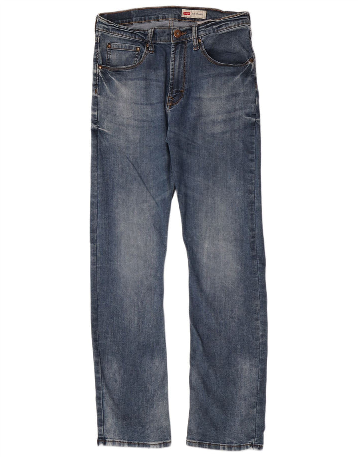 Wrangler Straight Jeans til mænd W30 L32 blå bomuld