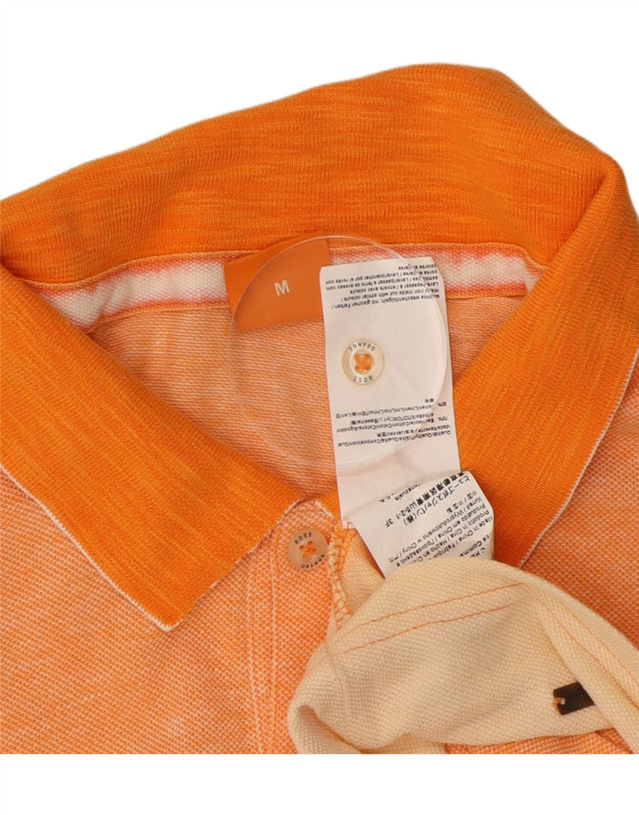 HUGO BOSS Poloshirt til mænd Medium Orange Colourblock Bomuld